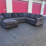 Charcoal Fabric U shaped Sectional Sofa π Delivery Available