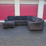 Charcoal Fabric U shaped Sectional Sofa π Delivery Available