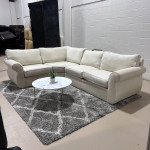 Beautiful Offwhite Sectional Sofa 🚛Delivery Available