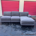 Small Gray Sectional, High Quality Sofa π Delivery Available!