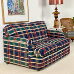 Modern Multi-Colored Upholstered Loveseat Sofa Couch