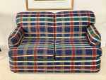 Modern Multi-Colored Upholstered Loveseat Sofa Couch