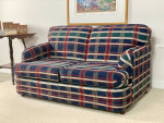 Modern Multi-Colored Upholstered Loveseat Sofa Couch