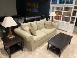 Pottery Barn Couch Sofa Loveseat Tables Lamps Drapes Curtains- Clean!