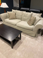Pottery Barn Couch Sofa Loveseat Tables Lamps Drapes Curtains- Clean!