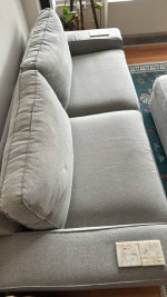 Sofa & ottoman with storage