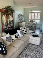 Ethan Allen Chaise Sofa
