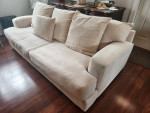 ZGallerie cream sofa couch