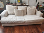 ZGallerie cream sofa couch