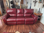 Leather Electric Reclining Sofa by Legget & Platt