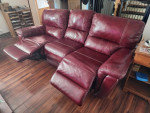 Leather Electric Reclining Sofa by Legget & Platt