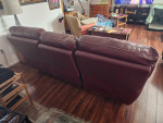 Leather Electric Reclining Sofa by Legget & Platt