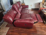 Leather Electric Reclining Sofa by Legget & Platt