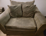 Sofa, loveseat, and ottoman