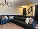 Macy's Leather Power Reclining Sofa