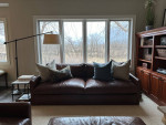 ARHAUS Kipton 95" Leather Sofa