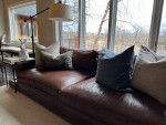 ARHAUS Kipton 95" Leather Sofa