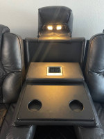 Black Reclining Sofa