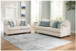 Creeal Heights midnight blue fabric Sofa and Loveseat