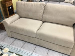 Queen Suede Sleeper Sofa with a Gel Matress