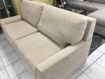 Queen Suede Sleeper Sofa with a Gel Matress