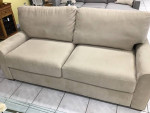 Queen Suede Sleeper Sofa with a Gel Matress