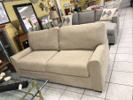 Queen Suede Sleeper Sofa with a Gel Matress