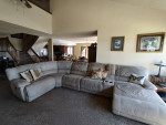 Sofa Mart Sectional (suede)