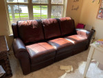 Leather Reclining Sofa