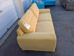 Mid-Century Modern Upholstered Yellow Sun Sofa