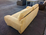 Mid-Century Modern Upholstered Yellow Sun Sofa