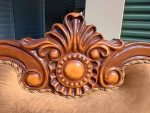 ACME Elegant Victorian Brown Floral Loveseat Sofa