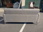 NEW Modern Gray Apartment Sofa with Chrome Legs