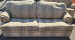 Tan & Grey Sofa with Love Seat
