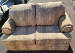 Tan & Grey Sofa with Love Seat