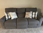 Modern Farmhouse Gray 86'' Power Sofa