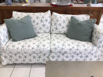 Pink Pineapple...Slipcovered Sofa with Starfish print