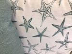 Pink Pineapple...Slipcovered Sofa with Starfish print
