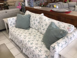 Pink Pineapple...Slipcovered Sofa with Starfish print