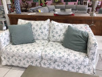 Pink Pineapple...Slipcovered Sofa with Starfish print
