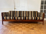 Dux Mid-Century Teak Loose Cushion Sofa