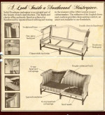 SOUTHWOOD TRIPLE CAMELBACK SOFA classic beautiful mahogany silk
