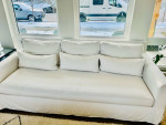 Pottery Barn York Slope Arm Deep Seat Slipcovered Sofa