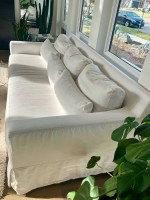 Pottery Barn York Slope Arm Deep Seat Slipcovered Sofa