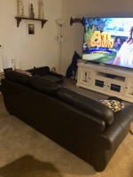 Real top grain leather sofa