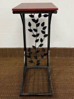 Leaf Design Sofa Side Table. Plant Stand. Free Standing Floor Shelf. Accent Tabl