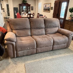 Microfiber leather looking sofa and recliner