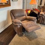 Microfiber leather looking sofa and recliner