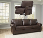Living Room Sofa And Recliner Leather