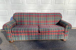 La-Z-Boy Plaid Sofa Couch Excellent Condition
